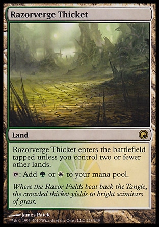 【JPN】《銳草陲灌叢/Razorverge Thicket》[秘羅地創痕]