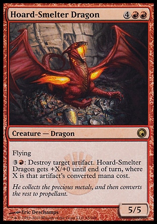 【JPN】《鍊儲巨龍/Hoard-Smelter Dragon》[秘羅地創痕]