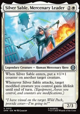 【ENG】《故傭兵領銀貂/Silver Sable, Mercenary Leader》[漫威蜘蛛人]