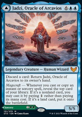 【JPN】《阿凱維沃聖法諭賈琦/Jadzi, Oracle of Arcavios》[斯翠海文：魔法學校]