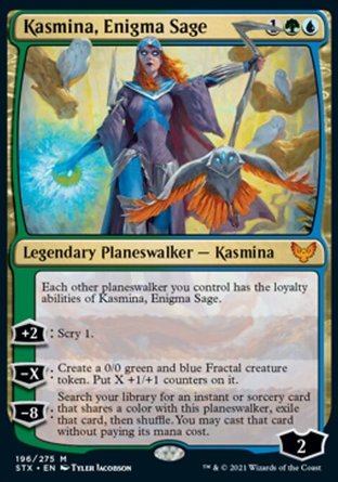 【JPN】《謎樣智者克蜜娜/Kasmina, Enigma Sage》[斯翠海文：魔法學校]