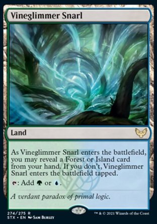 【JPN】《藤爍魔旋/Vineglimmer Snarl》[斯翠海文：魔法學校]