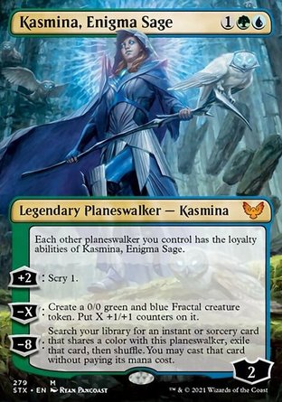 【JPN】《謎樣智者克蜜娜/Kasmina, Enigma Sage》[斯翠海文：魔法學校]