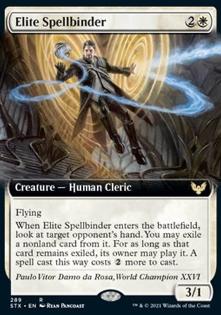 【JPN】 ☆Foil☆ 《精英鎖咒僧/Elite Spellbinder》[斯翠海文：魔法學校]