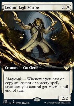 【JPN】 ☆Foil☆ 《輝刻獅族/Leonin Lightscribe》[斯翠海文：魔法學校]