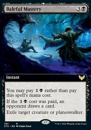 【JPN】 ☆Foil☆ 《惡邪奇技/Baleful Mastery》[斯翠海文：魔法學校]
