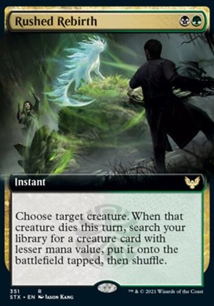 【JPN】 ☆Foil☆ 《加速再生/Rushed Rebirth》[斯翠海文：魔法學校]