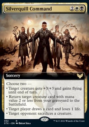【JPN】 ☆Foil☆ 《銀毫指命/Silverquill Command》[斯翠海文：魔法學校]
