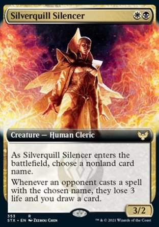 【JPN】《銀毫銷音僧/Silverquill Silencer》[斯翠海文：魔法學校]