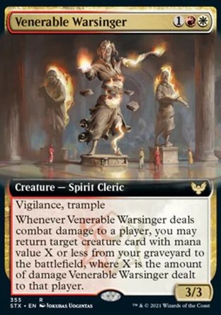 【JPN】《可敬頌戰僧/Venerable Warsinger》[斯翠海文：魔法學校]