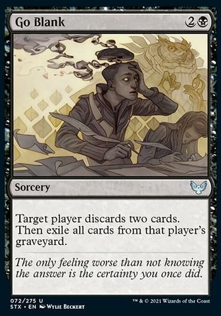 【JPN】 ☆Foil☆ 《頭腦空白/Go Blank》[斯翠海文：魔法學校]