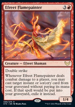 【JPN】《繪焰魔神/Efreet Flamepainter》[斯翠海文：魔法學校]