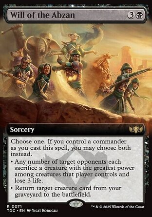 【ENG】《阿布贊之志/Will of the Abzan》[龍襲風暴指揮官]