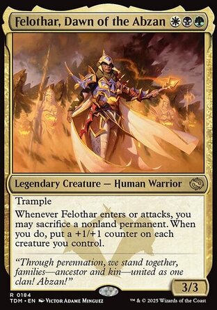 【ENG】《阿布贊旭旦芾洛塔/Felothar, Dawn of the Abzan》[韃契：龍襲風暴]