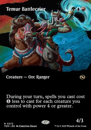【ENG】《鐵木爾戰呼人/Temur Battlecrier》[韃契：龍襲風暴]