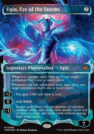 【ENG】 ☆Foil☆ 《風暴之眼烏金/Ugin, Eye of the Storms》[韃契：龍襲風暴]