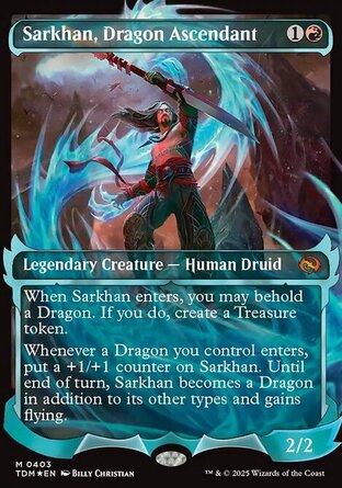 【JPN】 ☆Foil☆ 《登龍薩坎/Sarkhan, Dragon Ascendant》[韃契：龍襲風暴]