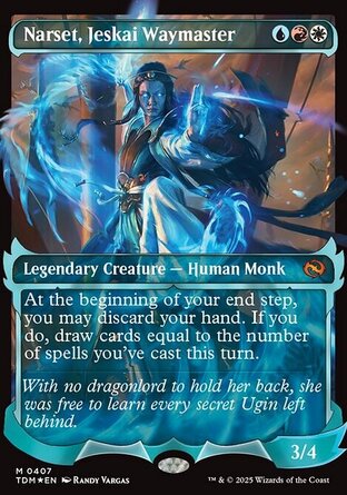【JPN】 ☆Foil☆ 《潔斯凱道宗娜爾施/Narset, Jeskai Waymaster》[韃契：龍襲風暴]