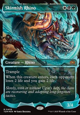 【JPN】 ☆Foil☆ 《衝擊犀牛/Skirmish Rhino》[韃契：龍襲風暴]