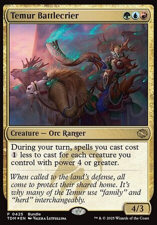 【ENG】《鐵木爾戰呼人/Temur Battlecrier》[韃契：龍襲風暴]