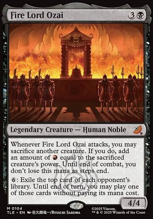 【ENG】 ☆Foil☆ 《烈火王傲賽/Fire Lord Ozai》[降世神通：最後的氣宗永恆系列]