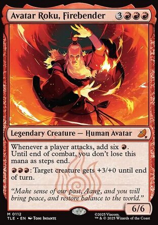 【ENG】 ☆Foil☆ 《振火神通羅古/Avatar Roku, Firebender》[降世神通：最後的氣宗永恆系列]