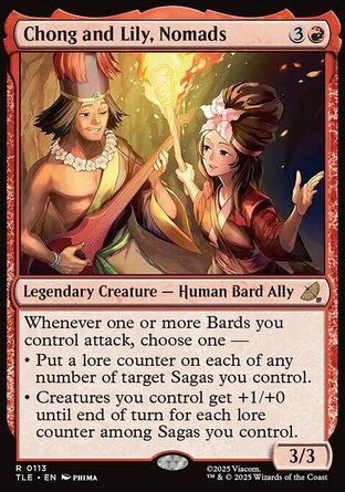 【ENG】 ☆Foil☆ 《游牧民崇與麗麗/Chong and Lily, Nomads》[降世神通：最後的氣宗永恆系列]