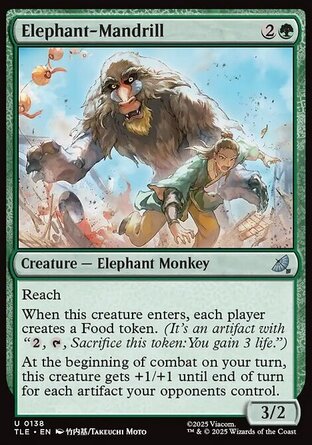 【ENG】 ☆Foil☆ 《象山魈/Elephant-Mandrill》[降世神通：最後的氣宗永恆系列]