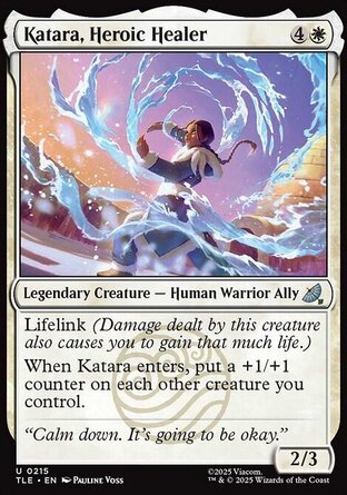 【ENG】 ☆Foil☆ 《英勇治療師凱塔拉/Katara, Heroic Healer》[降世神通：最後的氣宗永恆系列]