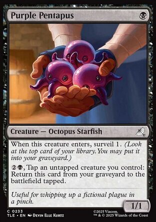 【ENG】 ☆Foil☆ 《紫色五爪章魚/Purple Pentapus》[降世神通：最後的氣宗永恆系列]