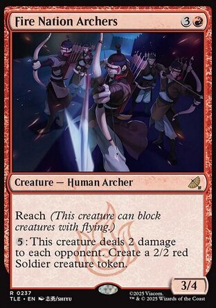 【ENG】 ☆Foil☆ 《烈火國箭手/Fire Nation Archers》[降世神通：最後的氣宗永恆系列]