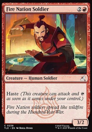 【ENG】 ☆Foil☆ 《烈火國士兵/Fire Nation Soldier》[降世神通：最後的氣宗永恆系列]