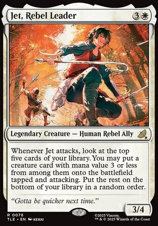 【ENG】 ☆Foil☆ 《反抗軍領袖傑/Jet, Rebel Leader》[降世神通：最後的氣宗永恆系列]