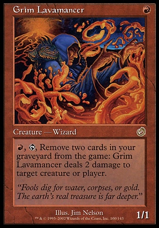 【JPN】《猙獰熔岩術士/Grim Lavamancer》[絕境]〔SP〕