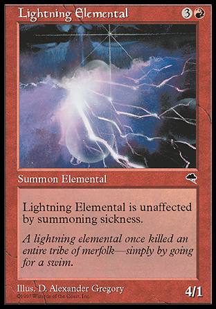 【ENG】《閃電元素/Lightning Elemental》[暴風雨]