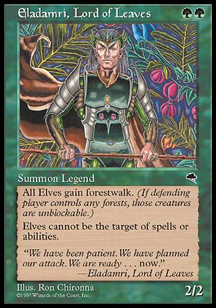 【CHT】《葉海大帝艾拉達力/Eladamri, Lord of Leaves》[暴風雨]〔MP〕