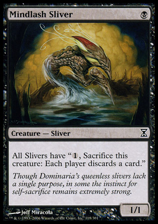 【JPN】《鞭靈裂片妖/Mindlash Sliver》[時間漩渦]