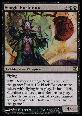 【JPN】《辛格氏吸血妖/Sengir Nosferatu》[時間漩渦]
