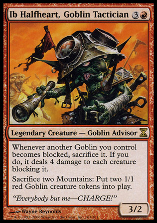【JPN】《鬼怪戰術家依部哈夫哈特/Ib Halfheart, Goblin Tactician》[時間漩渦]