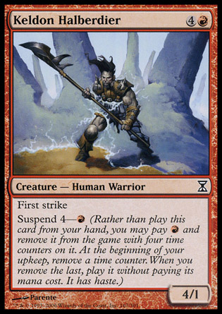 【JPN】《凱爾頓長戟兵/Keldon Halberdier》[時間漩渦]