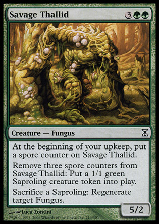 【JPN】《凶蠻散綠菌/Savage Thallid》[時間漩渦]