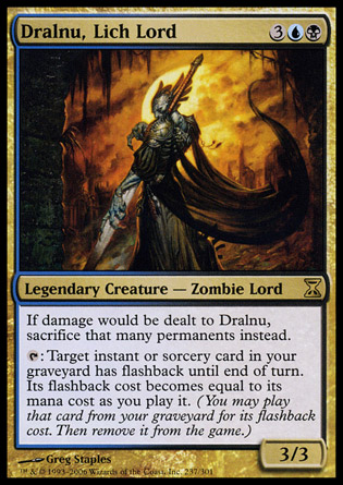 【JPN】《巫妖領主卓爾努/Dralnu, Lich Lord》[時間漩渦]