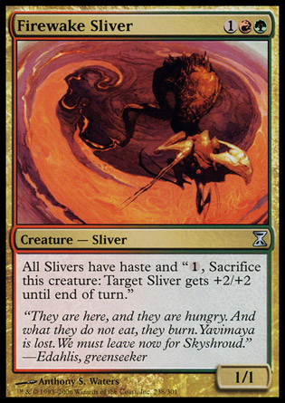 【JPN】《焰跡裂片妖/Firewake Sliver》[時間漩渦]