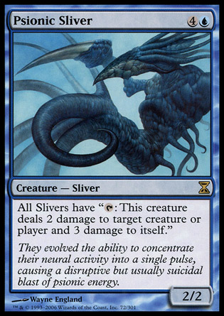 【JPN】《靈能裂片妖/Psionic Sliver》[時間漩渦]