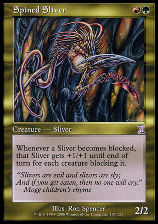 【ENG】《刺棘裂片妖/Spined Sliver》[時間漩渦時間轉移]
