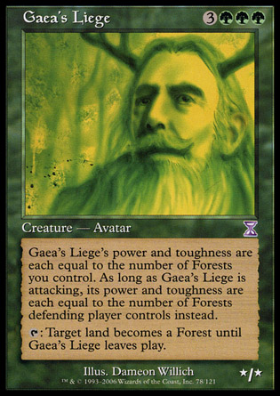 【JPN】《蓋亞的王侯/Gaea's Liege》[時間漩渦]