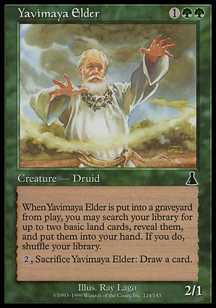 【JPN】《亞維馬雅長者/Yavimaya Elder》[天命之戰]