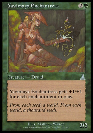 【JPN】《亞維馬雅咒術師/Yavimaya Enchantress》[天命之戰]