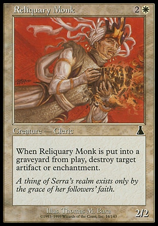 【JPN】《聖物守護僧/Reliquary Monk》[天命之戰]