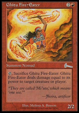 【JPN】《基圖食火者/Ghitu Fire-Eater》[遠古遺產]